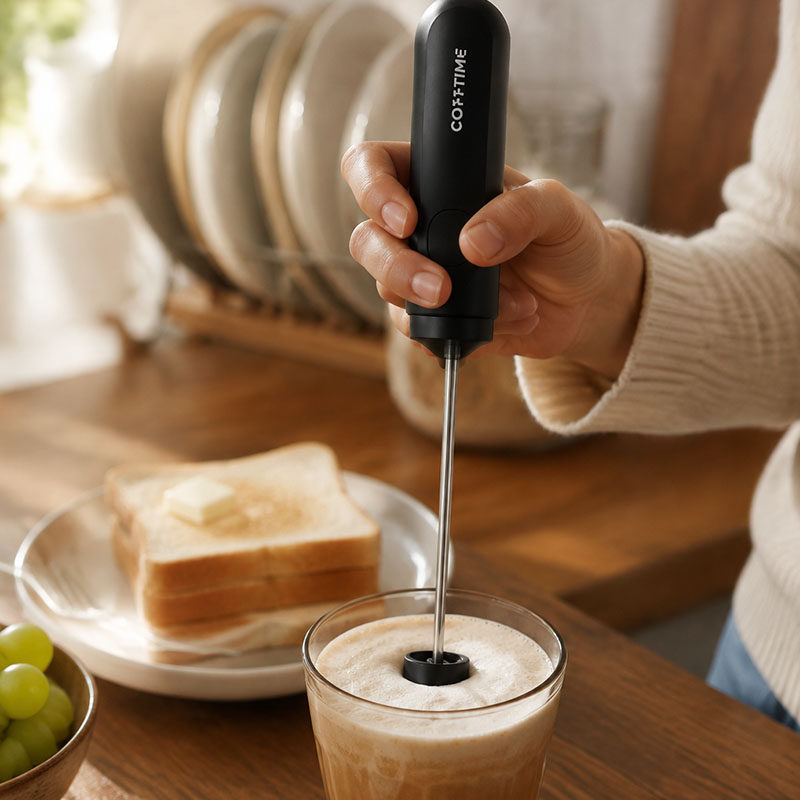 Electric Milk Frother Handheld - Elektrikli Kahve Süt Köpürtücü, Süt Köpüğünü