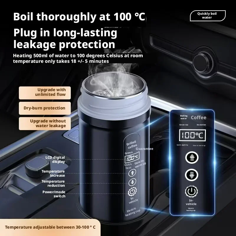 Electric Kettle Temperature Control - Kışlık Araba Elektrikli Su Isıtıcısı 12V/24V
