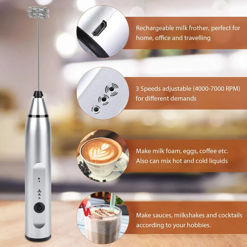 Mini Elektrikli El Tipi Süt Kö - Portable Blender Usb Rechargeable incelemesi ve fiyatı