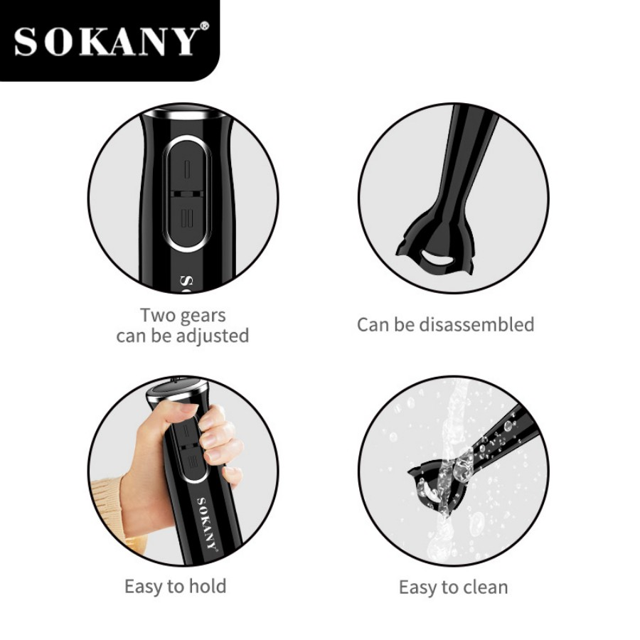 SOKANY SK-1724 El Blenderı, 2  - Immersion Hand Blender Set incelemesi ve fiyatı